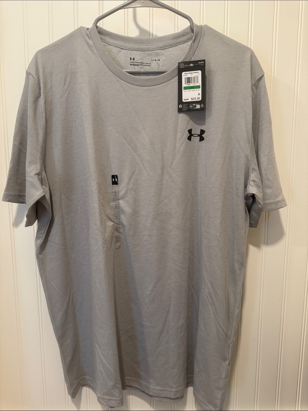 Under Armour Light Gray Short-Sleeve Performance Tee